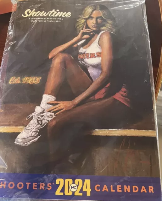 HOOTERS 2024 CALENDAR Shrink wrapped Brand New With All Coupons 18.00