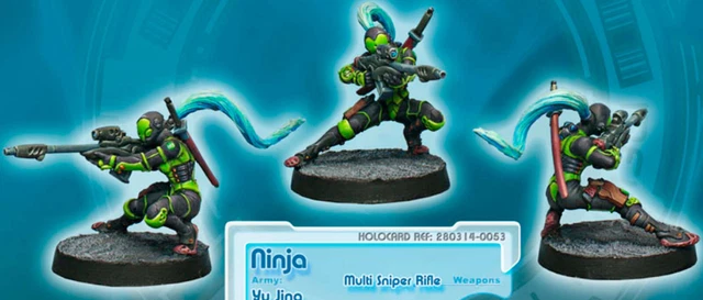 INFINITY PRIMED FEMALE Ninja Sniper Rifle NA2 YU JING JSA Corvus Belli ...