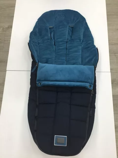 Cybex Priam Platinum Fußmuff nautisch blau