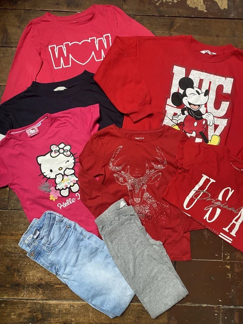 Pacchetto maglioni bambina 8-9 anni jeans top a maniche lunghe h&m Gap 8 articoli