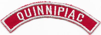 Quinnipiac Red and White RWS Community Strip Vintage Boy Scouts BSA