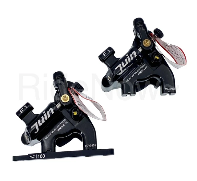 Juin Tech Flat Mount Cyclocross CX GRX Bicycle Disc Brake Set Calipers Black New