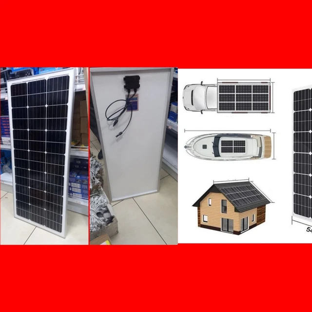Pannello Solare Leggero e Flessibile 10W 12V Monocristallino per