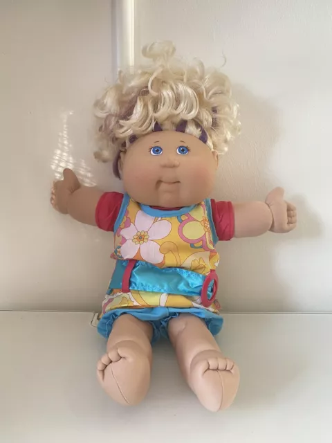 Cabbage Patch Kid Play Along PA-24 2004 Xavier Roberts Signed Blonde/purple Hair