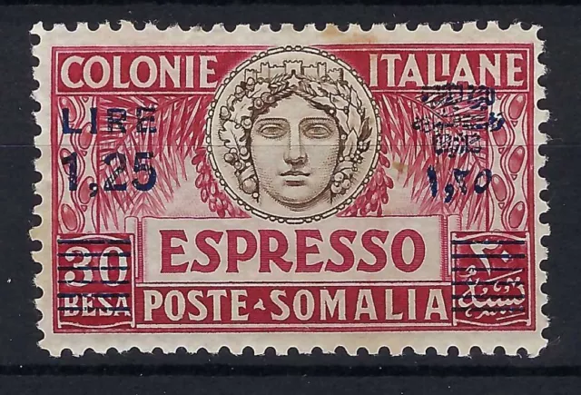 Colonie Somalia 1927 Espresso Italia Turrita 1,25 Su 30 B. N.7 G.o Mh*