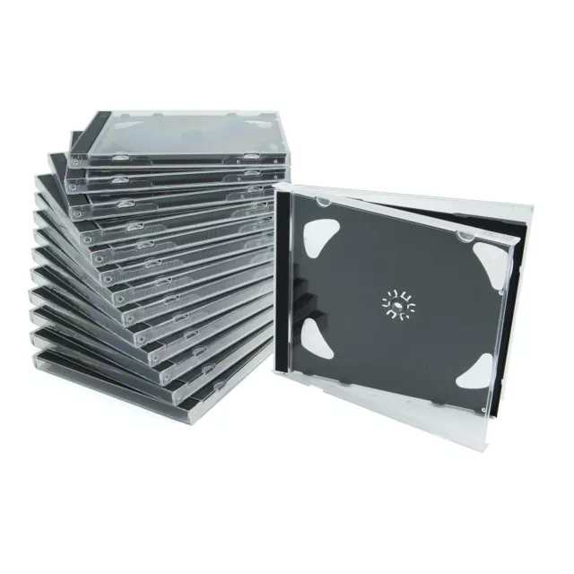 50 x 2 Fach CD/ DVD Hüllen Doppel CD Jewel Case Leerhüllen Hüllen