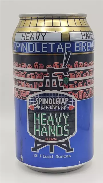 Craft Beer Can Spindletap Brewing Company Heavy Hands DIPA Boxing Video Game