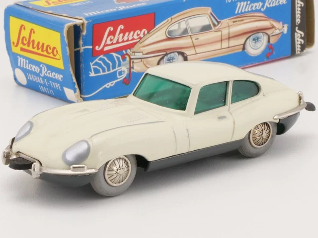 VINTAGE SCHUCO MICRO-RACER Jaguar “E”Type 1047-1 Wind-Up