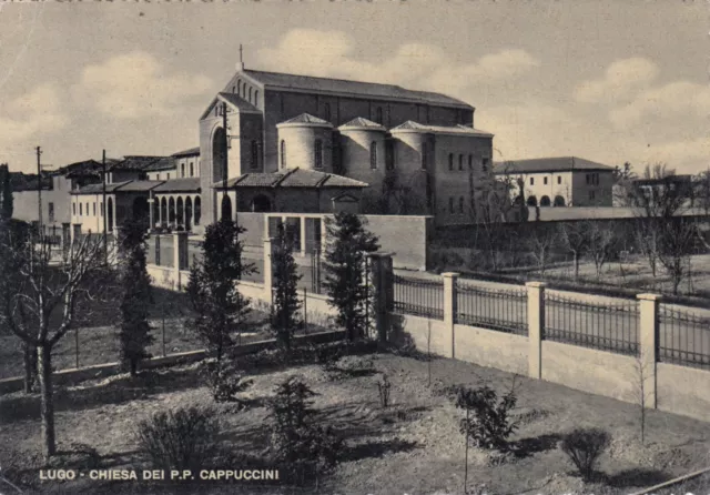 Cartolina *9 Lugo Ravenna Emilia Romagna Chiesa Dei P.p. Cappuccini Viagg. 1955