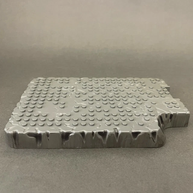 Mega Bloks AM03983 Gray Base Plate Replacement Add-on Part 7 3/8" x 4 7/8" x 3/4