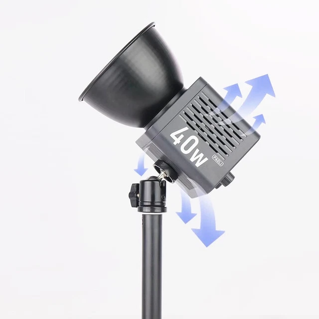 Luz de video LED P40LI 40W COB luz diurna equilibrada 2500K-6500K iluminación continua