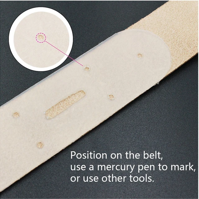 Modèle de positionnement de ceinture en cuir simplifié artisanat pour bricoleu
