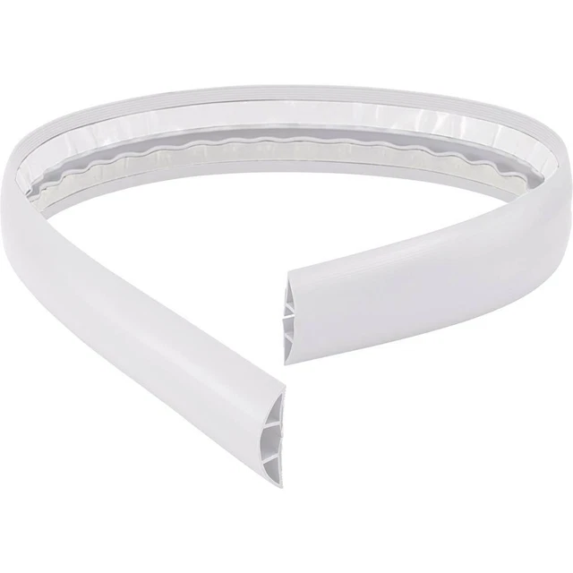TRU COMPONENTS Ponte passacavi 1565440 PVC Bianco Numero canali: 1 1800 mm