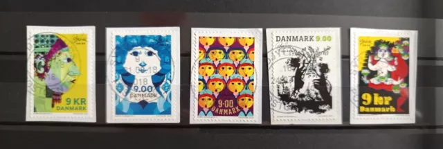 Lot De Timbres Du Danemark. Série Les  100 ans de la naissance de Bjorn Wiinblad