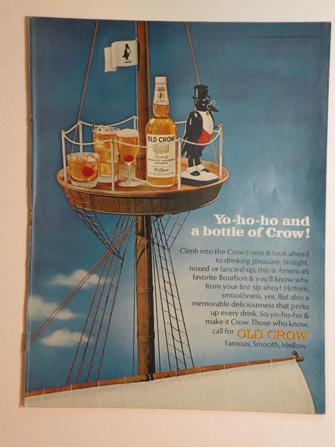 Magazine Ad* - 1966 - Old Crow Whiskey