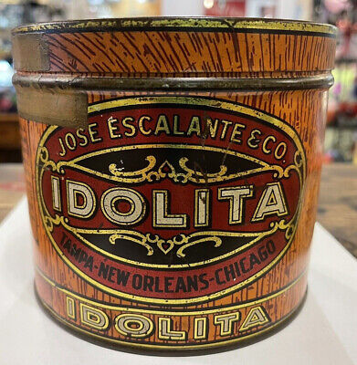 Vintage Idolita Tobacco Cigar Tin Jose Escalante & Co