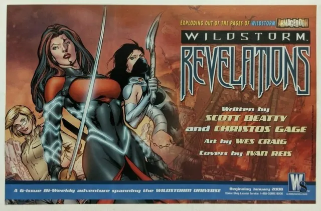 Wildstorm Revelations Print Ad Comic Poster Art PROMO Original Ivan Reis Advert