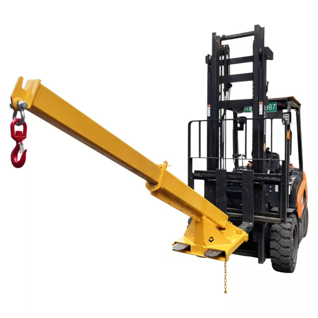 Adjustable Forklift Mobile Crane 2T/4400Lbs Lifting Hoist Truss Jib Boom Hook US