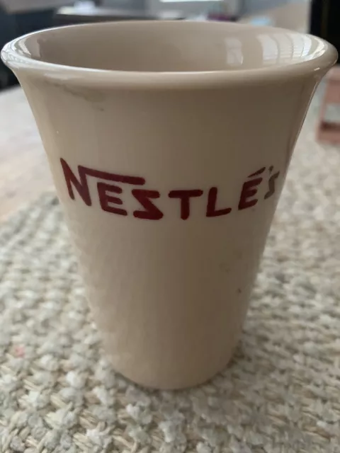 Nestle Cocoa Cup Glass Restaurant Ware Sterling China JL Pasmantier & Sons