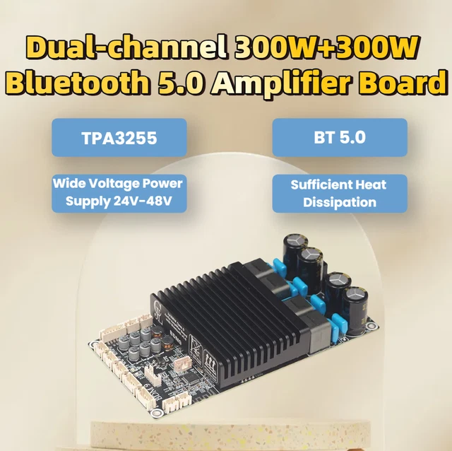 Produktbild von TPA3255 Subwoofer-Verstärkerplatine – 600 W Spitzenleistung Für Heimkino & 2.1-Systeme
