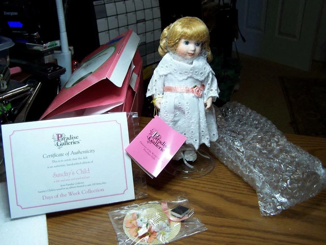 Paradise Galleries Porcelain Doll Treasury Collection  Premier Edition Sunday's