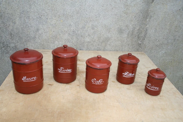 Série de 6 pot à épices vintage Habitat