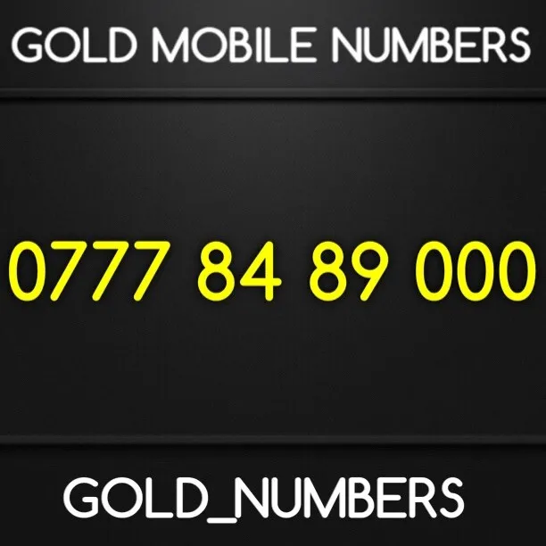Numero Di Cellulare Easy Vip Golden Golden Gold 0777 0777489000