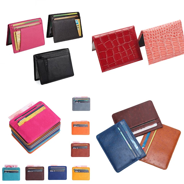 Portafoglio Sottile In PVC Per Carte E Banconote, 21x7 Cm, Adatto Per Oyster Card E Biglietti Viaggio, Multicolore