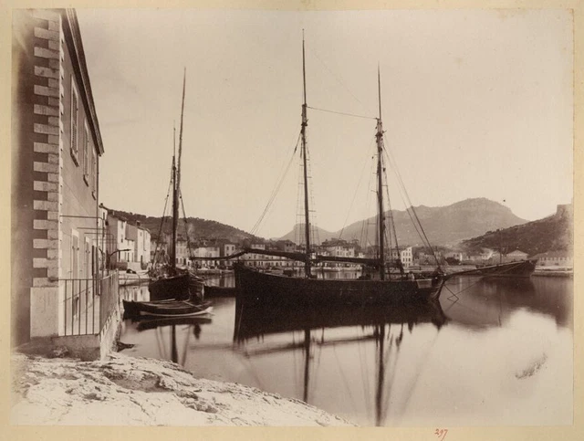 Tirage Albuminé Ancien – Panorama De Marseille – Circa 1890 – 20,6x54,6 Cm
