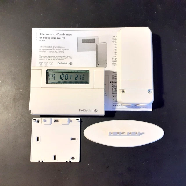THERMOSTAT D'AMBIANCE PROGRAMMABLE Radio Diematic DE DIETRICH AD248