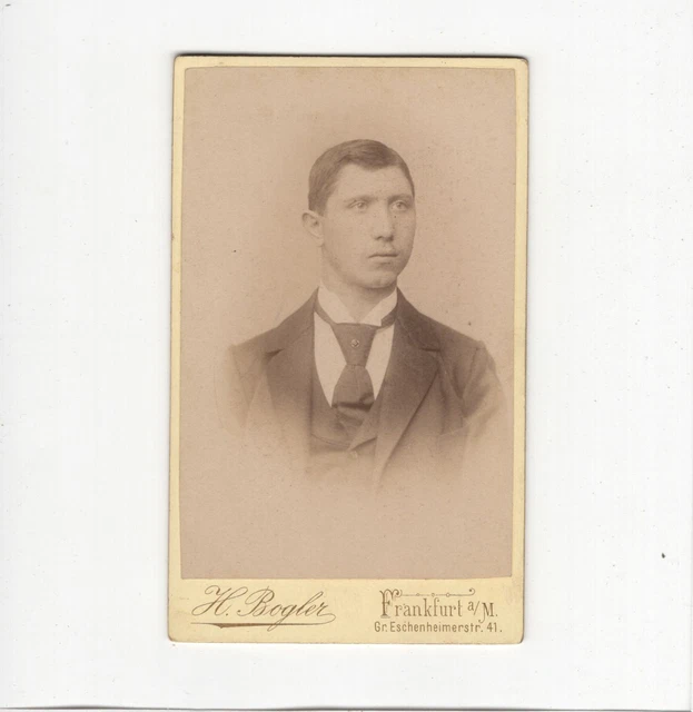 CDV Foto Herrenportrait - Frankfurt Main 1880er