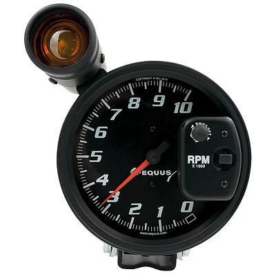 Equus 5in Dia Tachometer 10K RPM w/Ext Shift-Lite - E6080