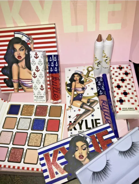 KYLIE Cosmetics SAILOR COLLECTION BUNDLE Full Set LIMITED EDITION Lashes LIP KIT