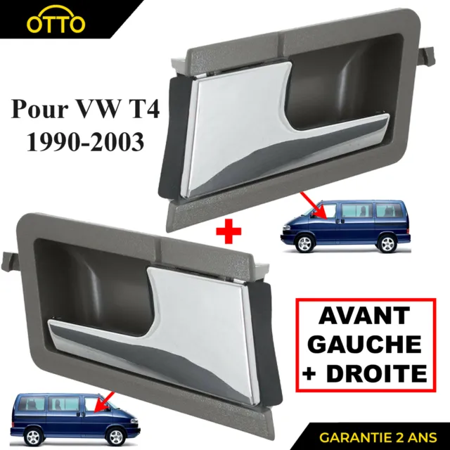 Door Handle Interior Front for VW Transporter T4 IV 1990-2003 Chrome