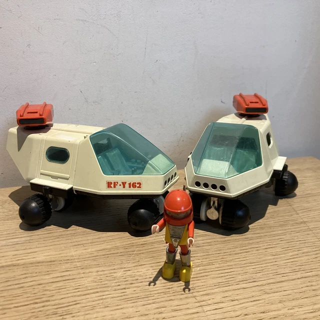 Ancien Playmobil Système - Voiture Police Verte - 1976 - Réf 3215 - Occasion