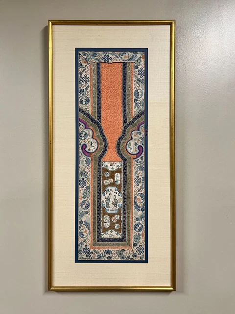 Gilt Framed Chinese Textile