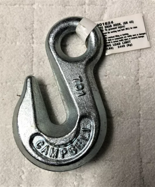 Campbell Tool  T9001624 3/8" Eye Grab Hook WLL 5400 Pounds