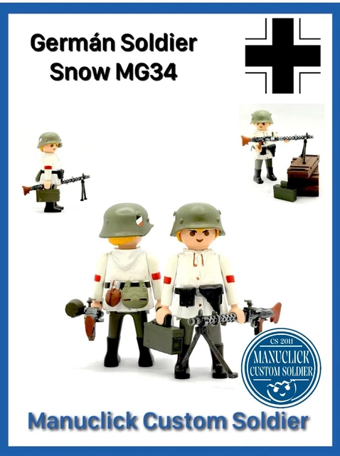 PLAYMOBIL Soldato Custom WW2 Esercito Tedesco Fronte Russo, Figura Personalizzata