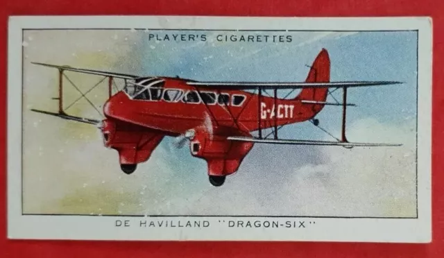 John Player Cigarette Card - Aeroplanes Civil card#11