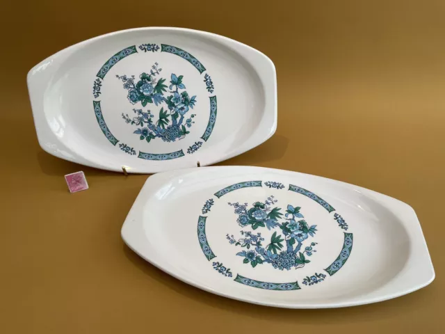 J&G Meakin Studio Sumatra Set of 2 Sandwich Plates Vintage 70's Retro Dining