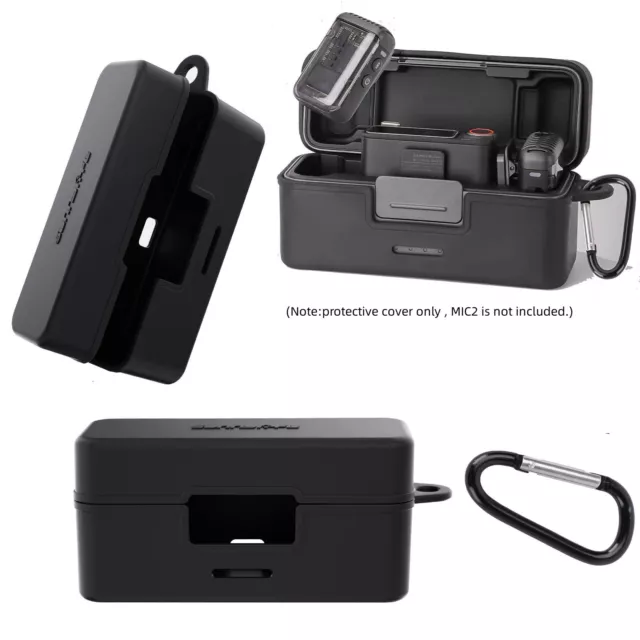 For DJI MIC 2 Charging Case Rubber Protective Cover Shockproof Portable Travel