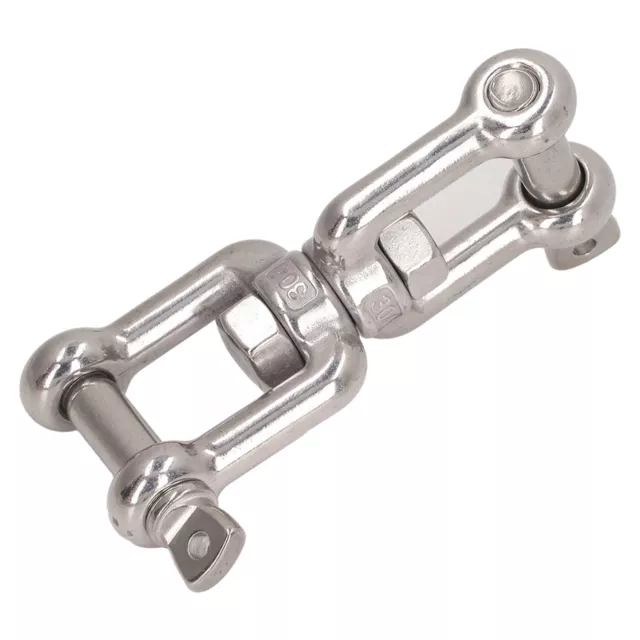 (12MM)Double Jaw Shackle Detachable 304 Stainless Steel Jaw Anchor Connector