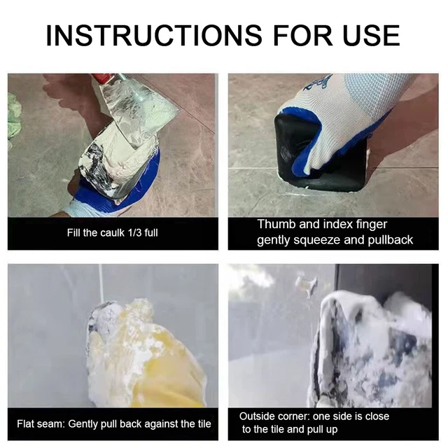Easy Clean Scraper Tool Caulking Finisher Store For Tile Wooden Brick