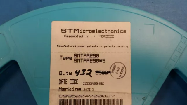 (10 PCS) SMTPA290 STMicroelectronics TELCOMM SURGE SUPPRESSOR 30pF DO-214AA