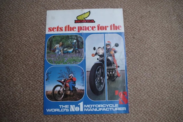 1980 Honda Motorcycles Brochure CBX, GL1100K, CB900F, CB750K, CB650, CX500