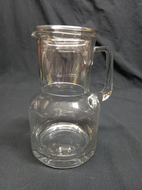 Touscany Clear Glass Bedside Guest Water Carafe Decanter Tumble Up