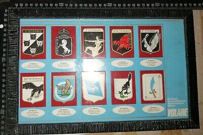 CREST QUADRETTO AERONAUTICA MILITARE REPARTI OPERATIVI ANNI 70-80 RARITÀ!!! 
