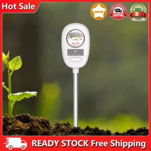 4 In1 Soil PH Meter Rotatable Moisture/Light/PH/Nutrient Tester Humidity Monitor