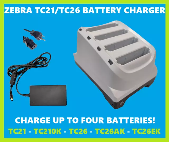 Zebra SAC-TC2Y-4SCHG-01 Battery Charger for TC21, TC26 Android Scanners!🔥⭐