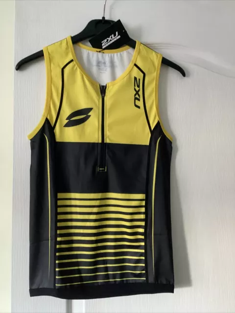 2XU Custom Endurance Tri Top Singlet Men’s Size Medium BNWT RRP £70